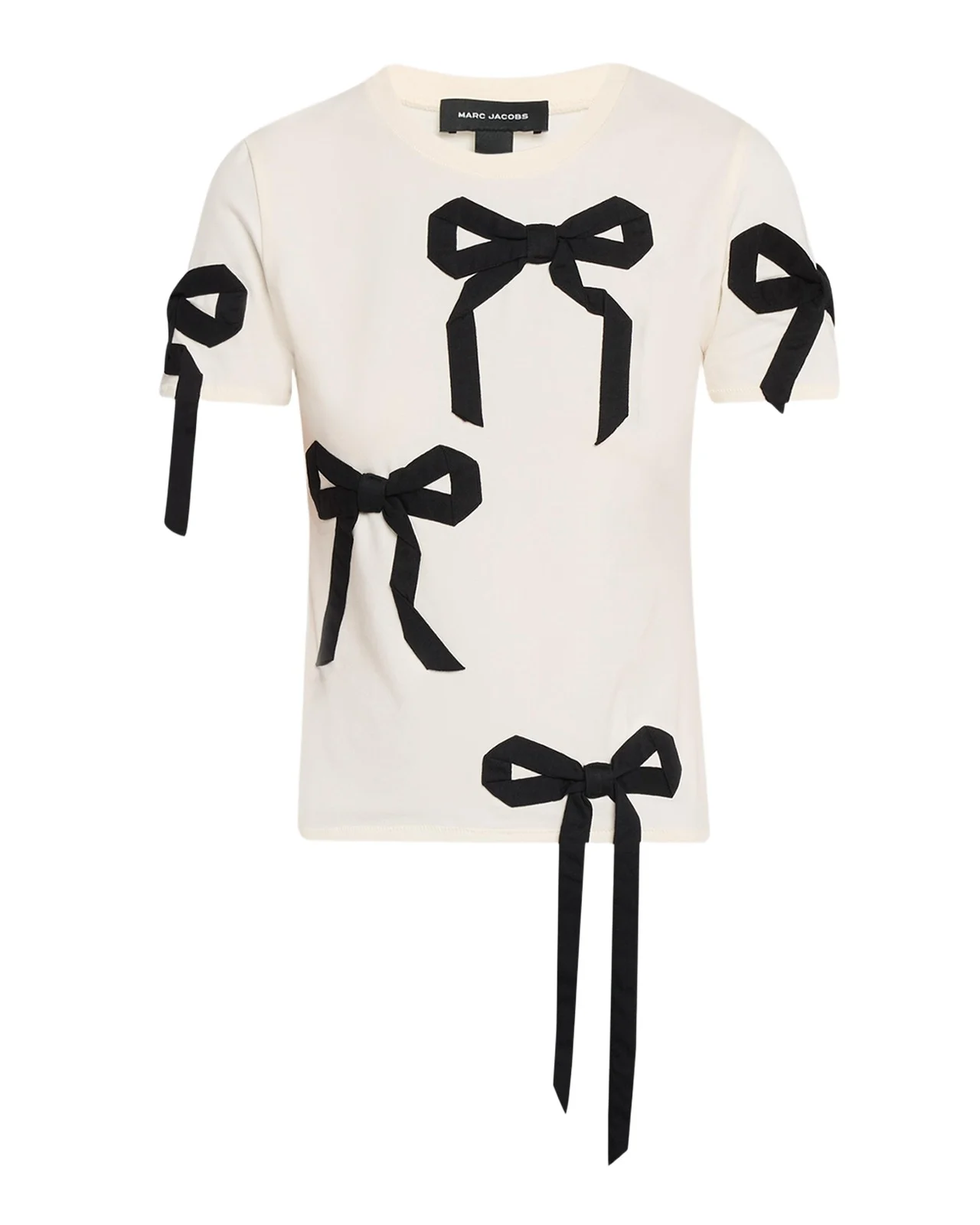 Marc Jacobs Bow Short-Sleeve Shrunken T-Shirt