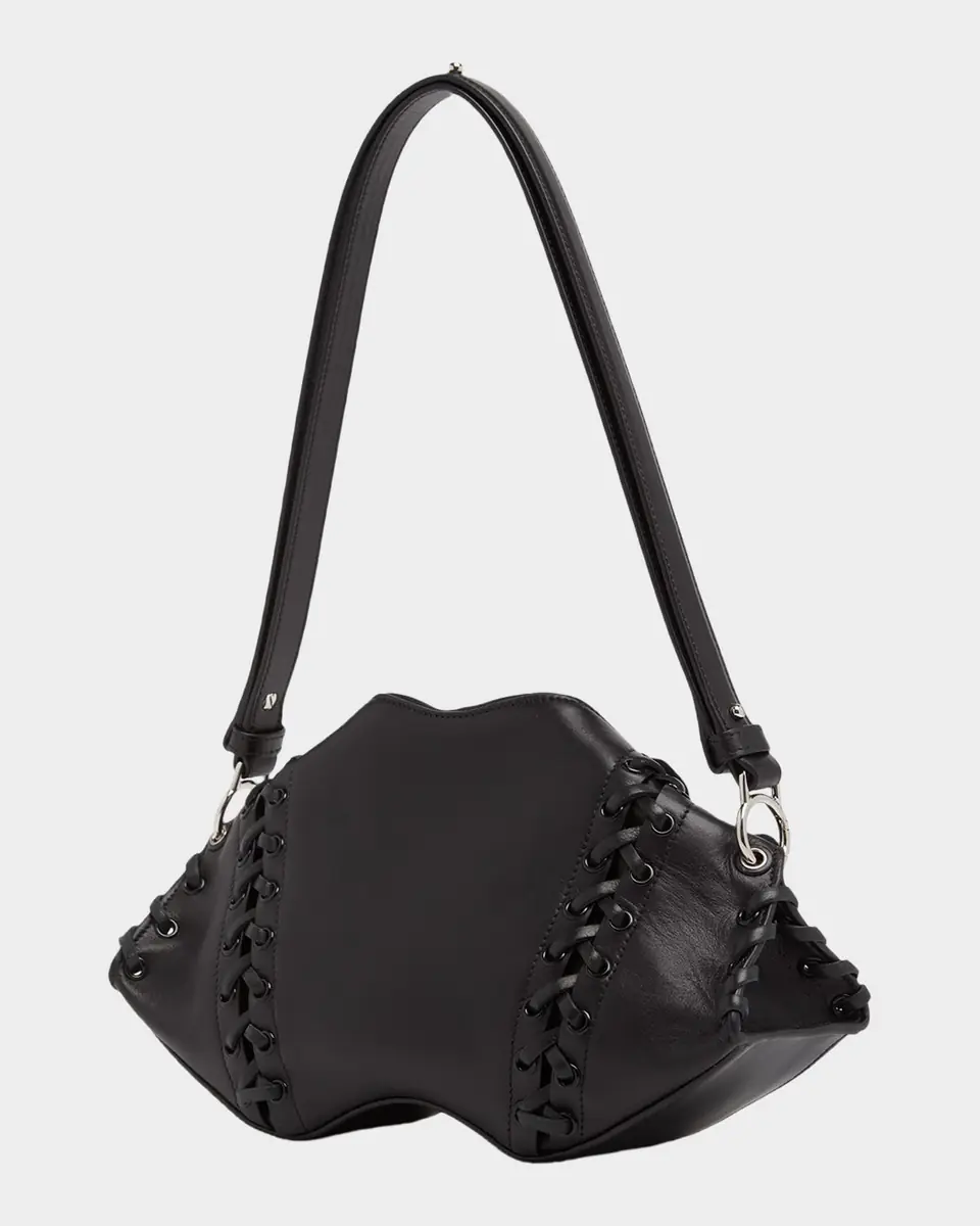 Alexander McQueen Lace-Up Corset Leather Shoulder Bag | Thumbnail 2 Alexander McQueen Lace-Up Corset Leather Shoulder Bag | Thumbnail 2