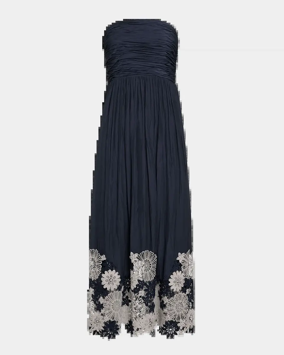 Ramy Brook Milani Embroidered Strapless Maxi Dress | Thumbnail 2 Ramy Brook Milani Embroidered Strapless Maxi Dress | Thumbnail 2