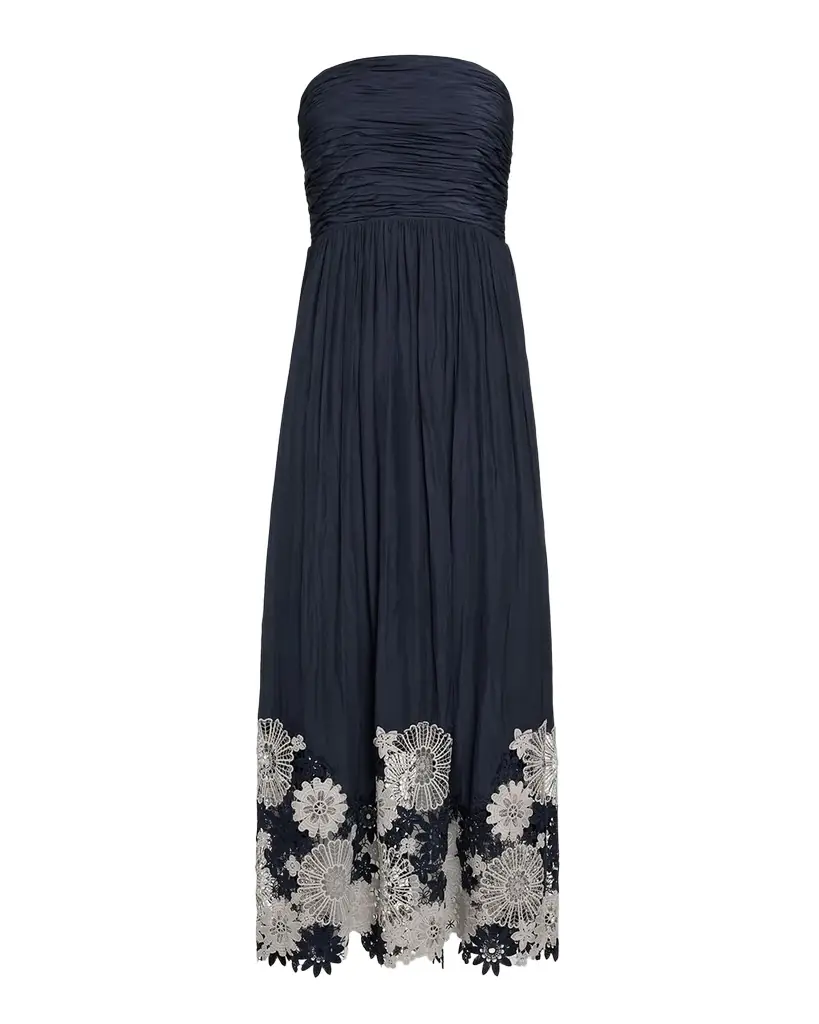 Ramy Brook Milani Embroidered Strapless Maxi Dress | Image 1 Ramy Brook Milani Embroidered Strapless Maxi Dress | Image 1