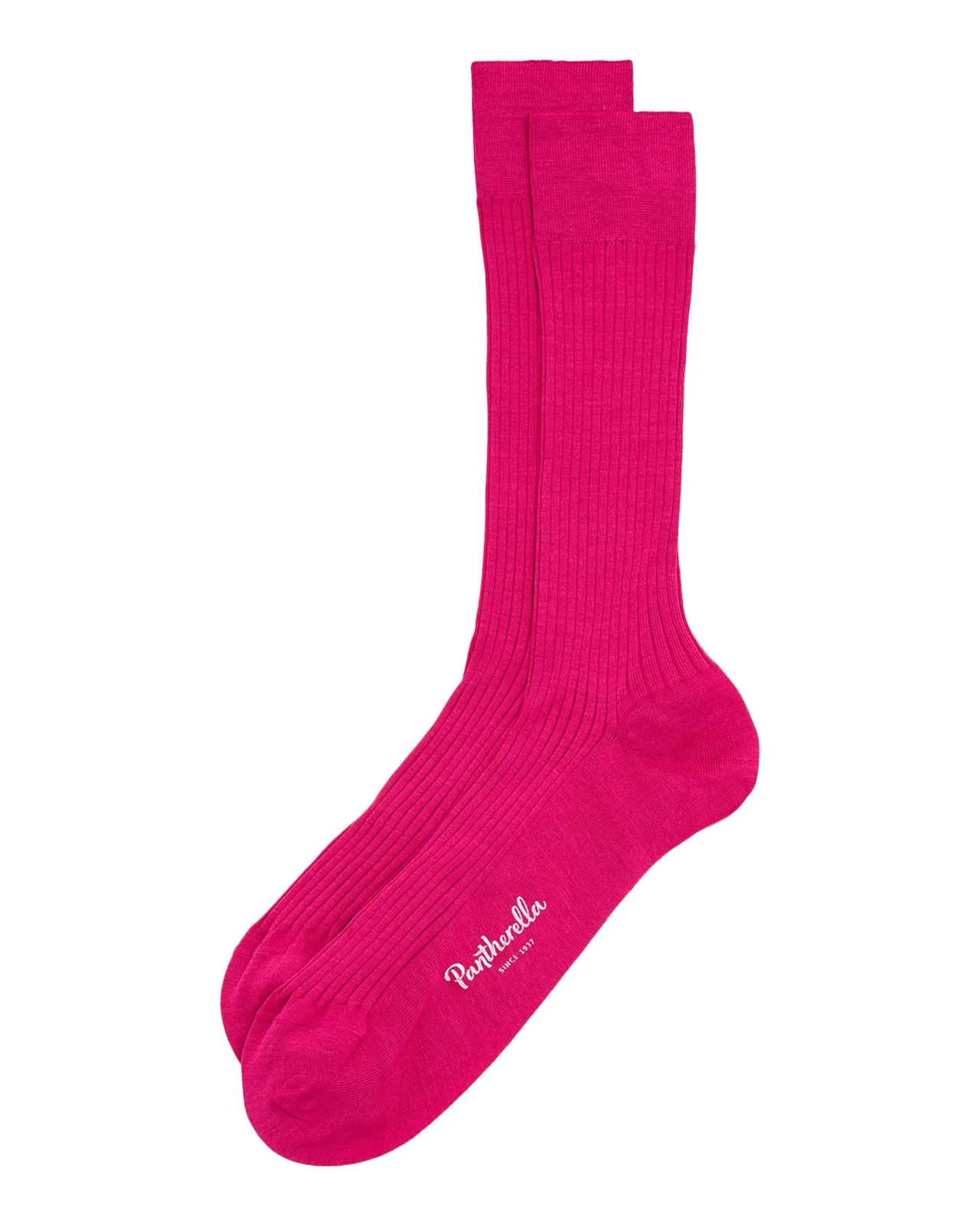 Pantherella Men's Danvers Ribbed Cotton Mid-Calf Socks