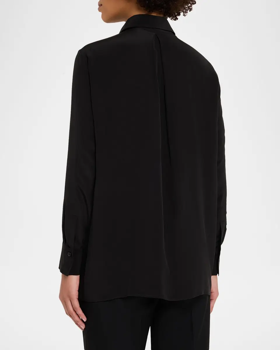 Kiton Embellished Silk Button-Down Shirt | Thumbnail 3 Kiton Embellished Silk Button-Down Shirt | Thumbnail 3