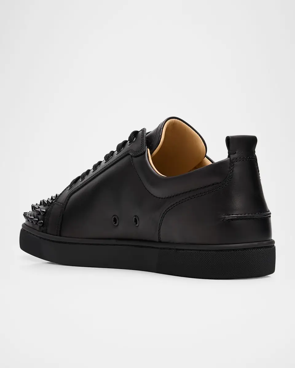 Christian Louboutin Men's Louis Junior Spikes Leather Low-Top Sneakers | Thumbnail 4 Christian Louboutin Men's Louis Junior Spikes Leather Low-Top Sneakers | Thumbnail 4