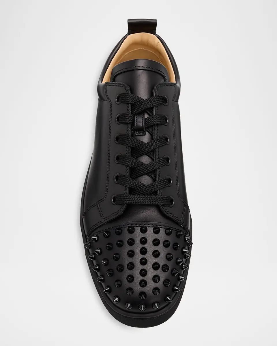 Christian Louboutin Men's Louis Junior Spikes Leather Low-Top Sneakers | Thumbnail 6 Christian Louboutin Men's Louis Junior Spikes Leather Low-Top Sneakers | Thumbnail 6