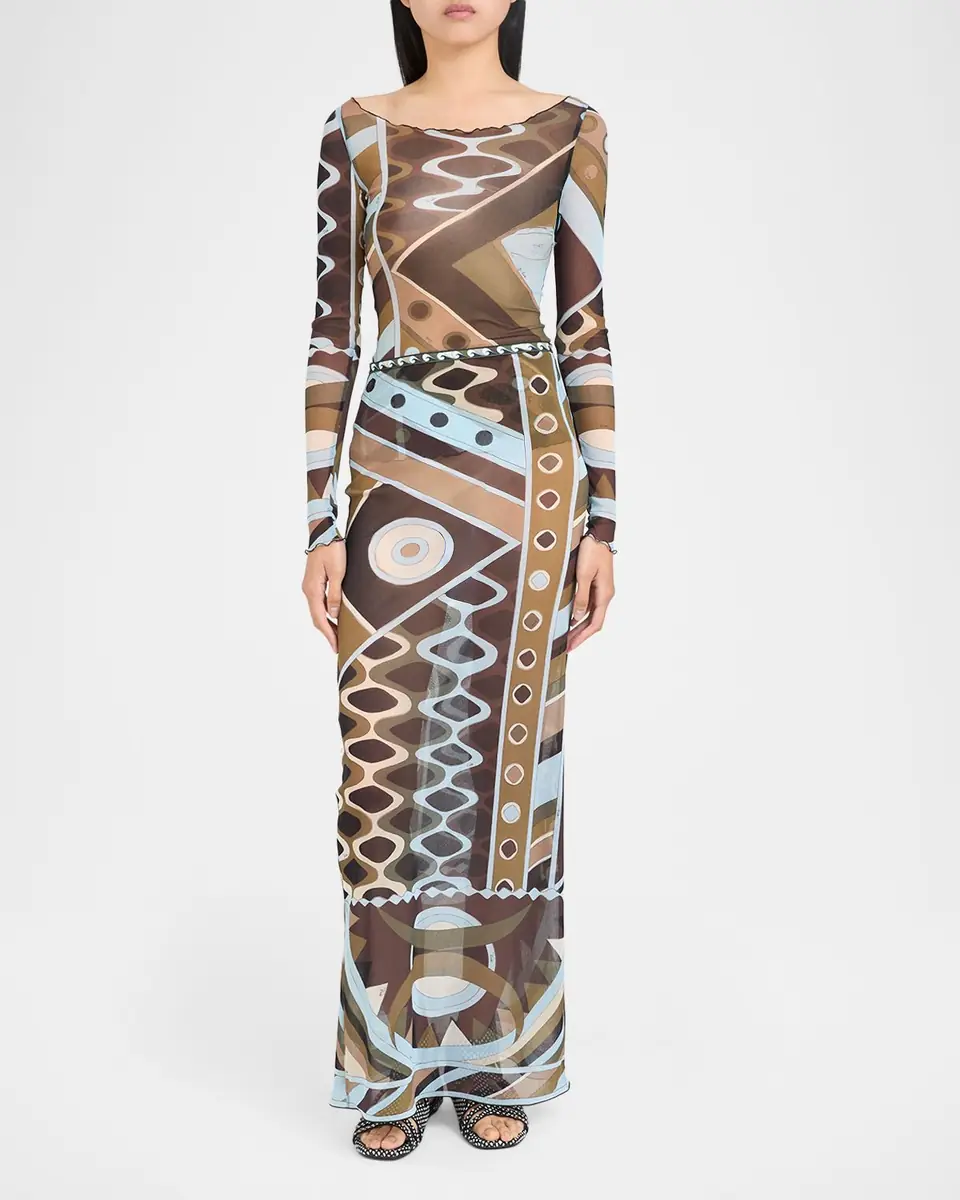 PUCCI Vivara Tulle Maxi Skirt | Thumbnail 2 PUCCI Vivara Tulle Maxi Skirt | Thumbnail 2