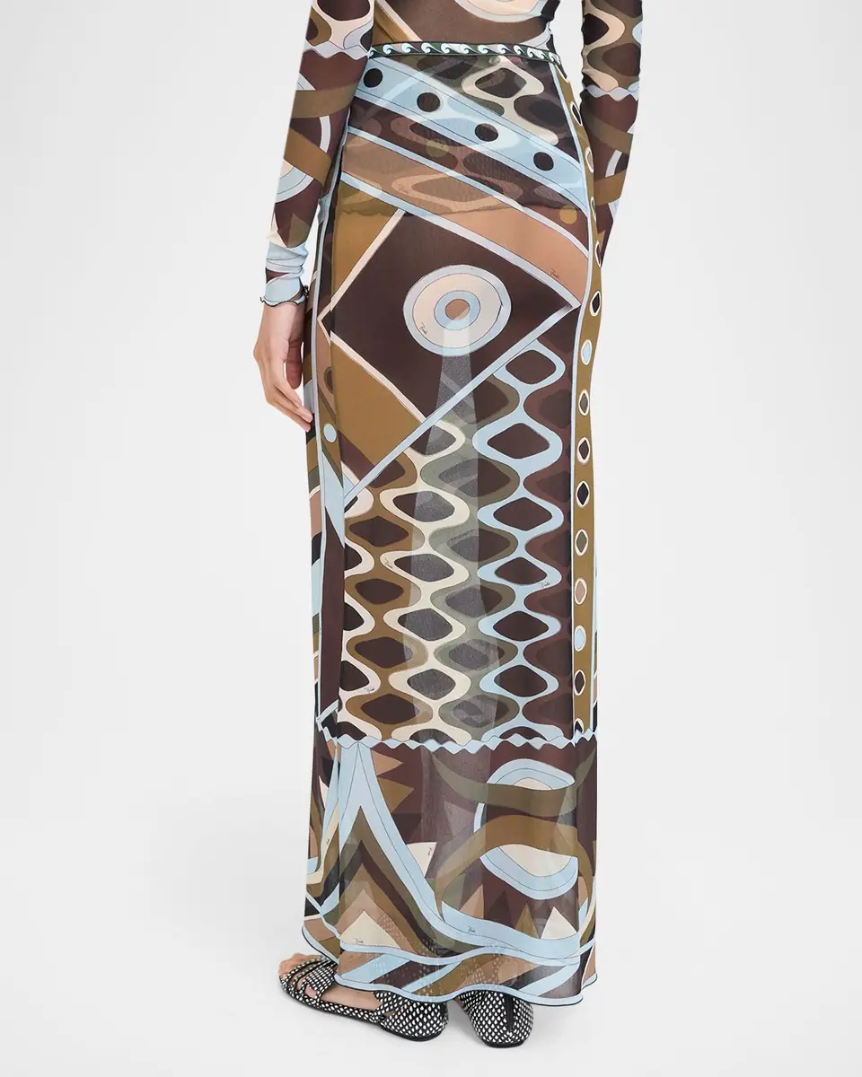 PUCCI Vivara Tulle Maxi Skirt | Thumbnail 3 PUCCI Vivara Tulle Maxi Skirt | Thumbnail 3