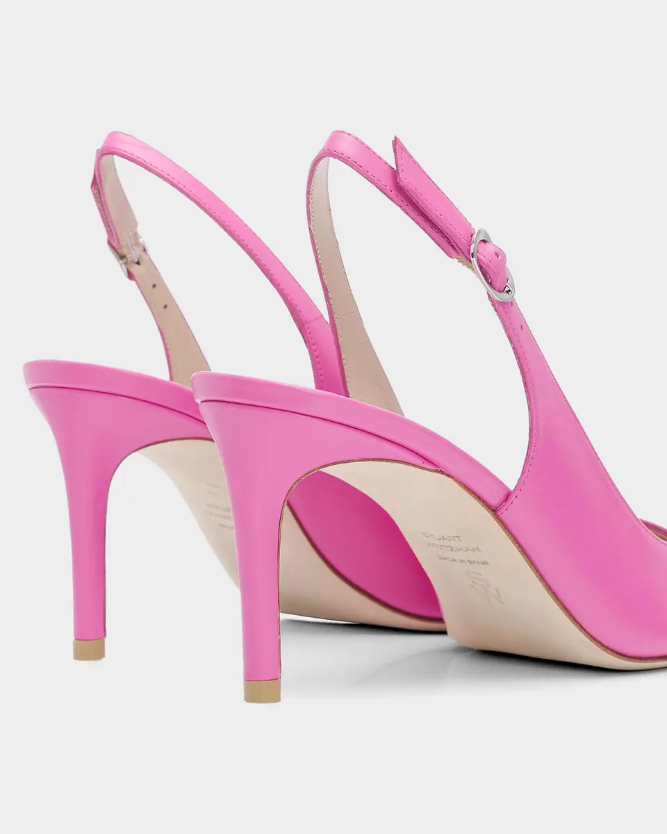 Stuart Weitzman 75mm Stuart Power Leather Slingback Pumps | Thumbnail 2 Stuart Weitzman 75mm Stuart Power Leather Slingback Pumps | Thumbnail 2
