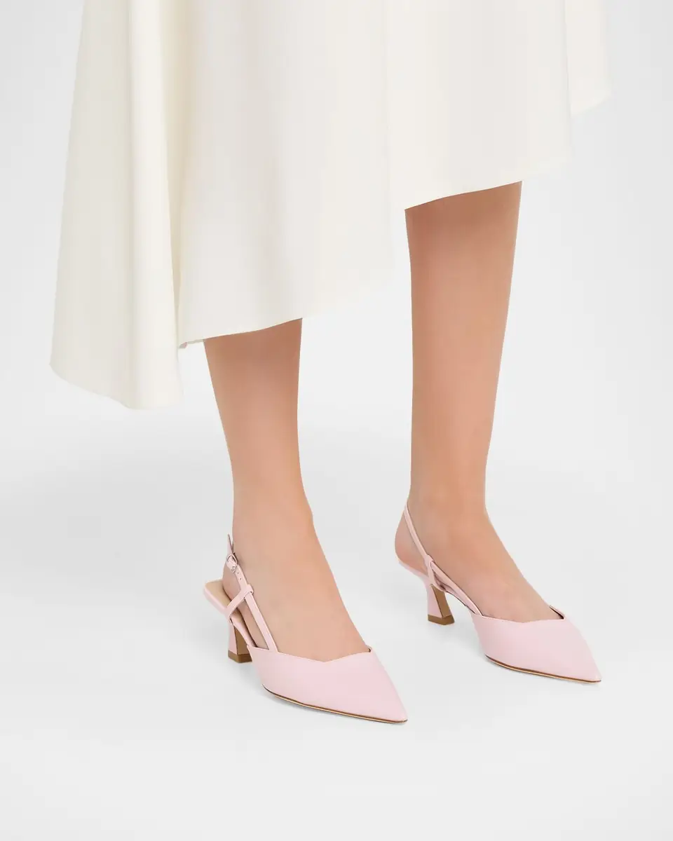 Stuart Weitzman 50mm Vinnie Leather Slingback Pumps | Thumbnail 2 Stuart Weitzman 50mm Vinnie Leather Slingback Pumps | Thumbnail 2