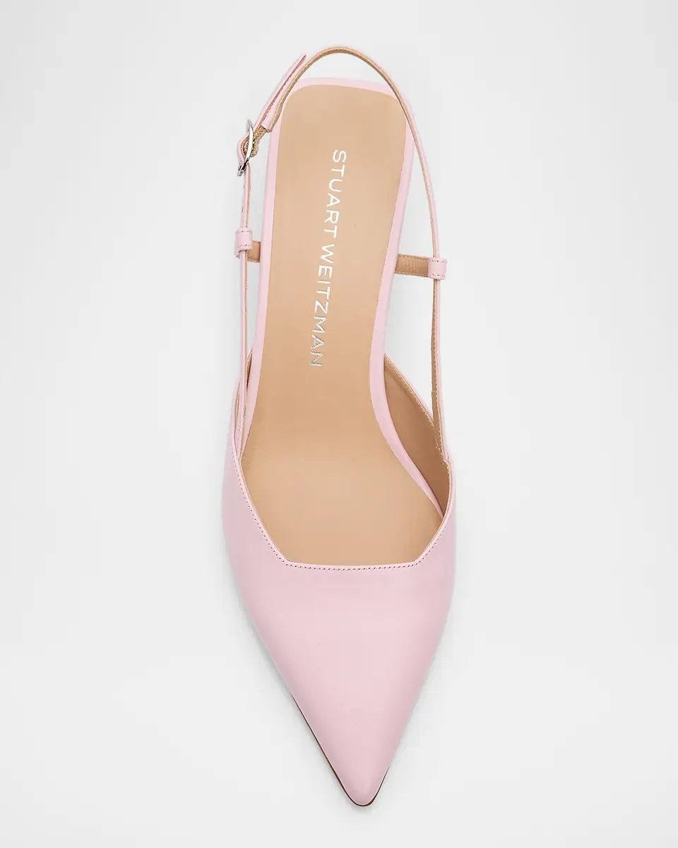 Stuart Weitzman 50mm Vinnie Leather Slingback Pumps | Thumbnail 6 Stuart Weitzman 50mm Vinnie Leather Slingback Pumps | Thumbnail 6