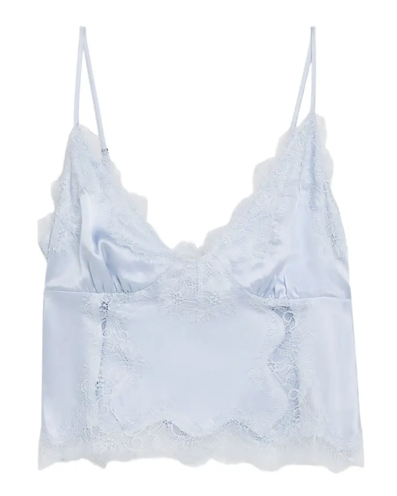 L'Agence Kimber Lace-Trim Silk Cami | Image 1 L'Agence Kimber Lace-Trim Silk Cami | Image 1