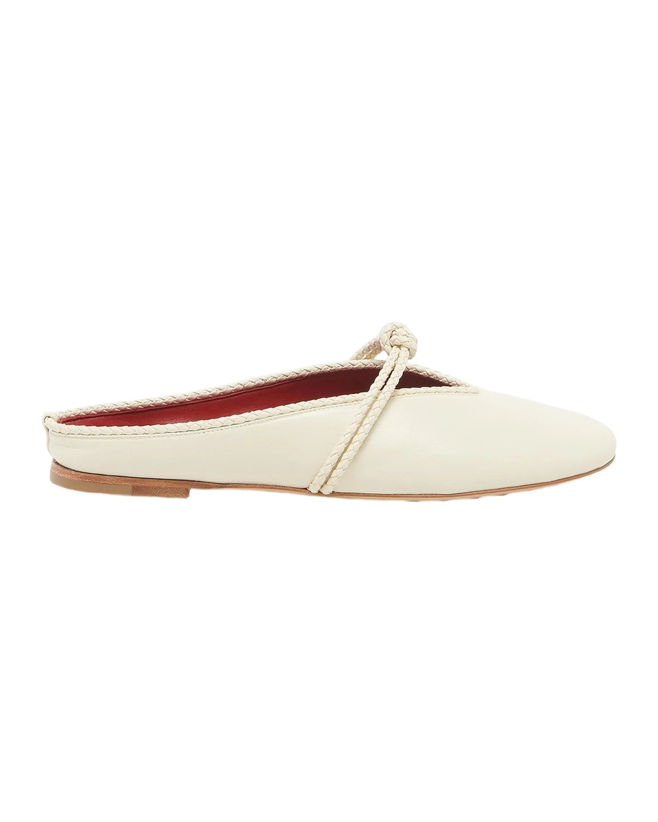Lagoon Nappa Leather Knotted Mary Jane Ballerina Mules Lagoon Nappa Leather Knotted Mary Jane Ballerina Mules