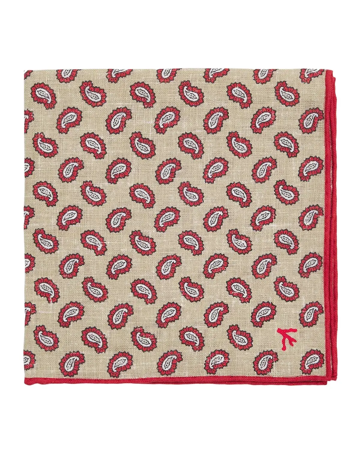 Men's Paisley Silk Pocket Square
