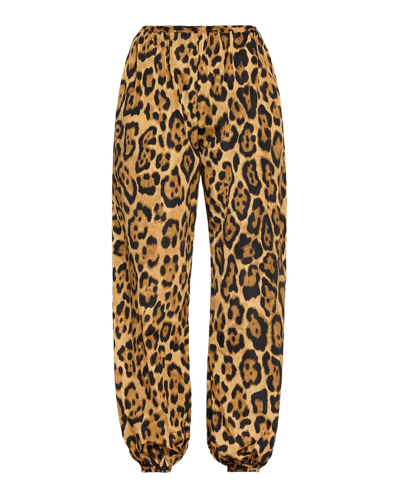 ALAÏA Leopard-Print Nylon Balloon Pants