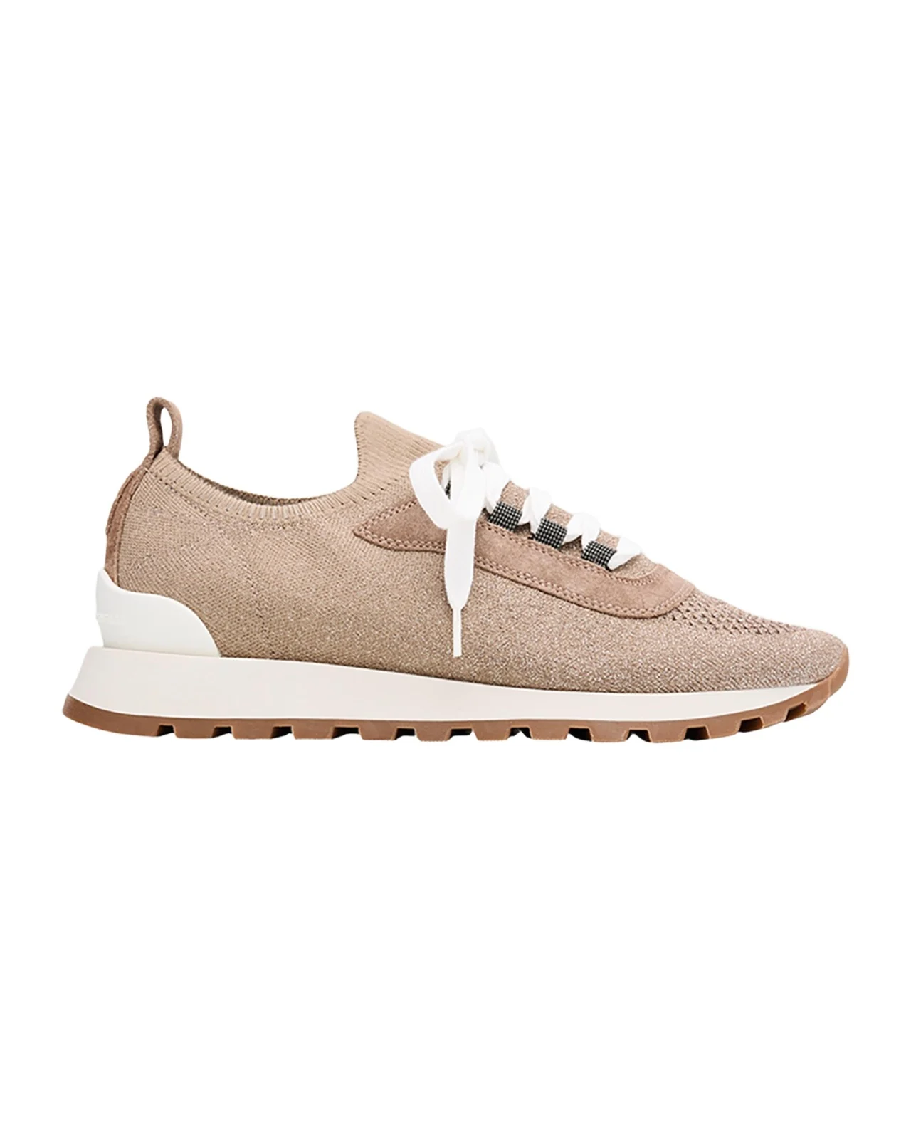 Brunello Cucinelli Sparkling Knit Runner Sneakers