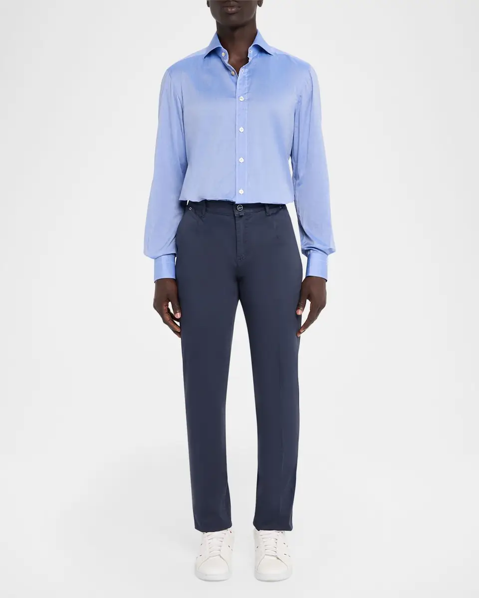 Kiton Men's Cotton Poplin Four-Pocket Pants | Thumbnail 2 Kiton Men's Cotton Poplin Four-Pocket Pants | Thumbnail 2