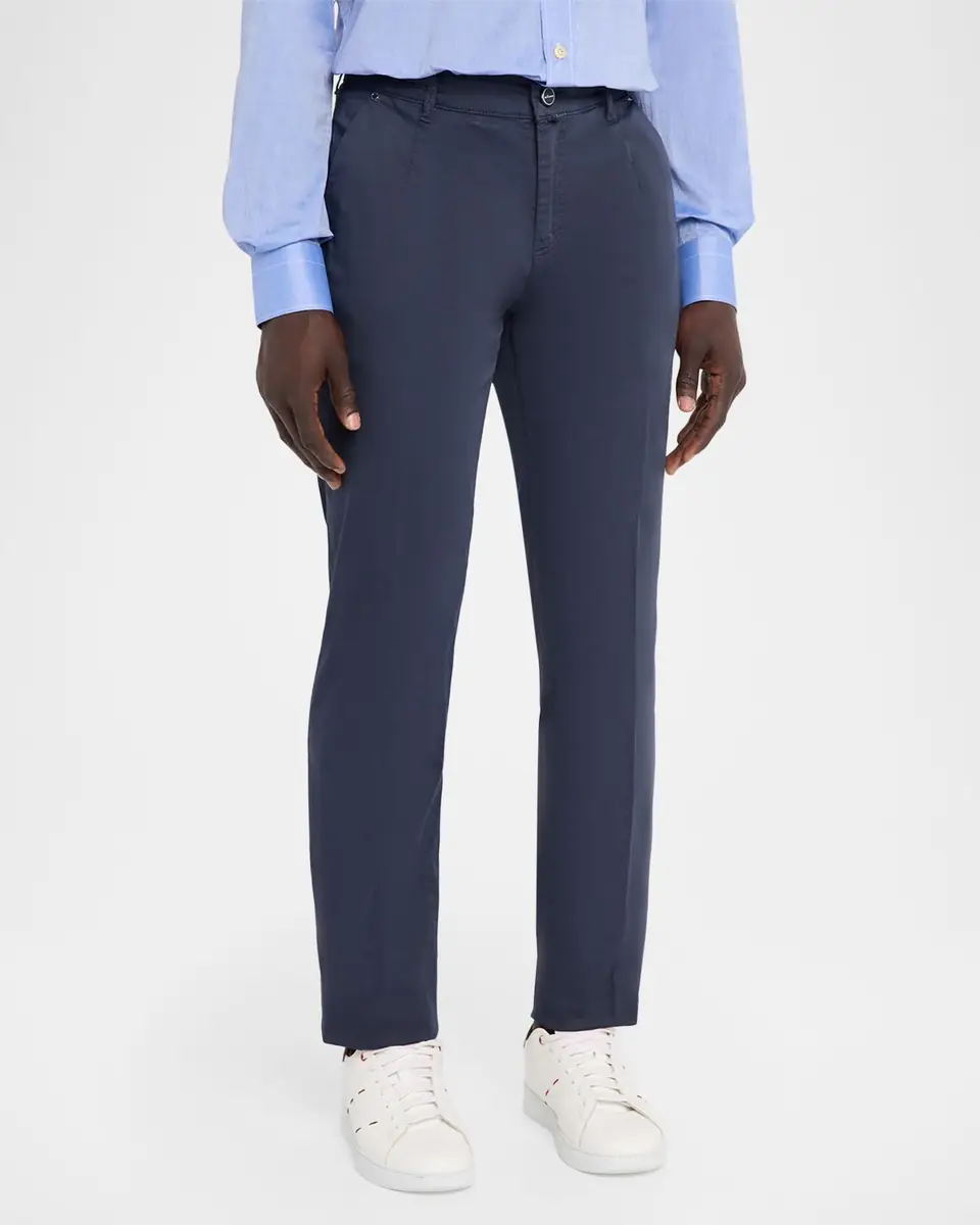 Kiton Men's Cotton Poplin Four-Pocket Pants | Thumbnail 4 Kiton Men's Cotton Poplin Four-Pocket Pants | Thumbnail 4