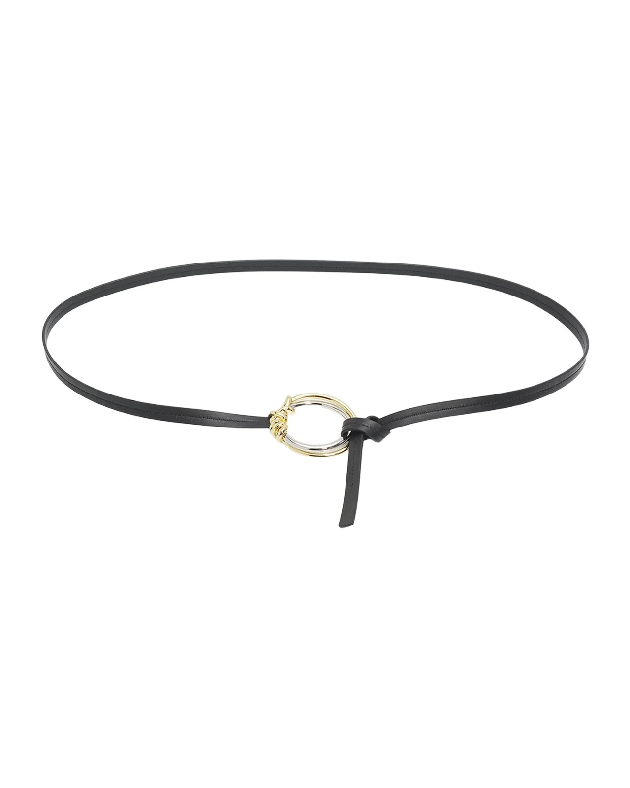 Knot Ring Leather Belt Knot Ring Leather Belt