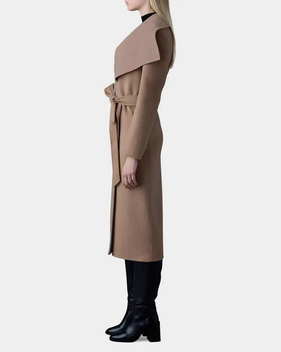 Mackage Mai Wool Belted Wrap Coat | Thumbnail 4 Mackage Mai Wool Belted Wrap Coat | Thumbnail 4