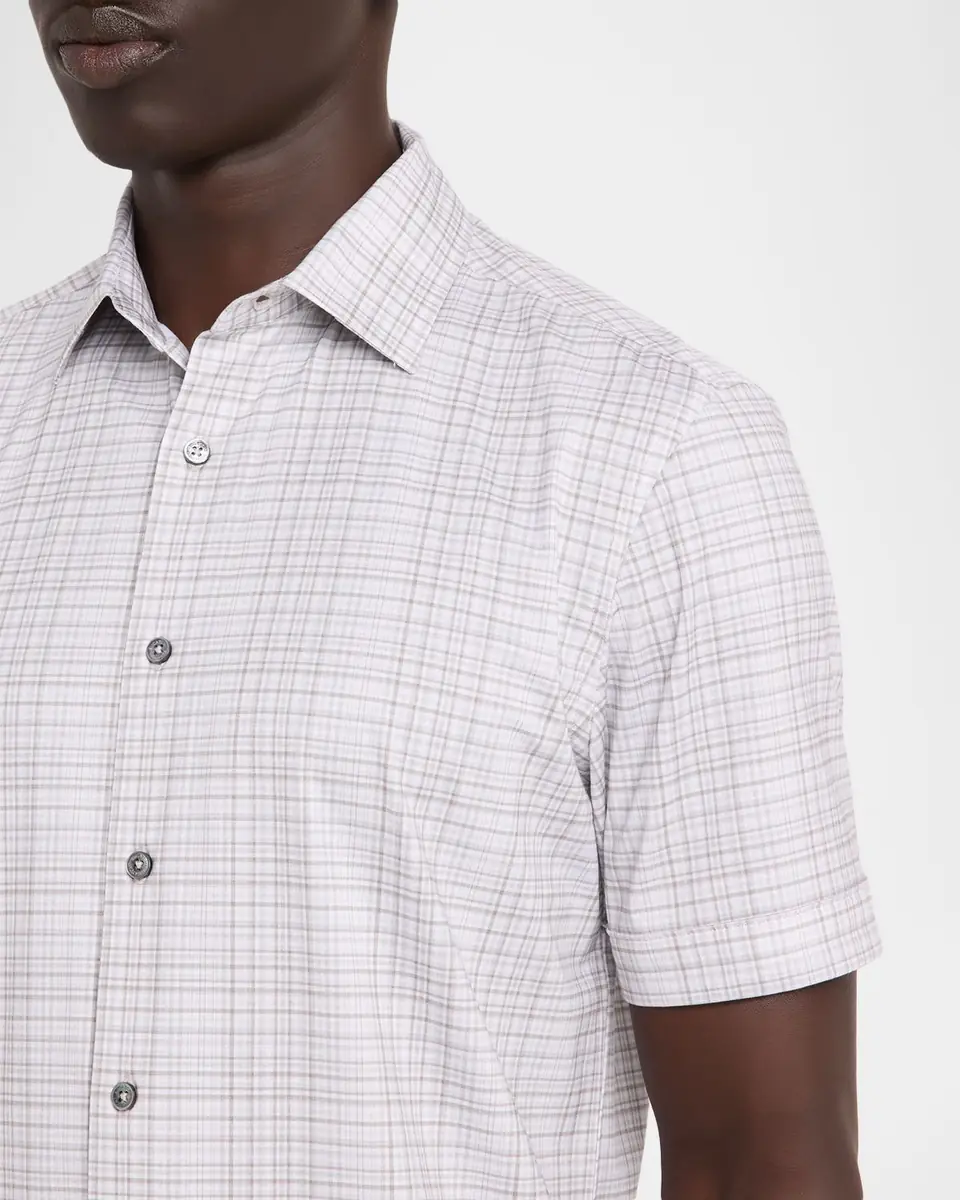 Bugatchi Men's Miles OoohCotton Plaid Short-Sleeve Shirt | Thumbnail 5 Bugatchi Men's Miles OoohCotton Plaid Short-Sleeve Shirt | Thumbnail 5