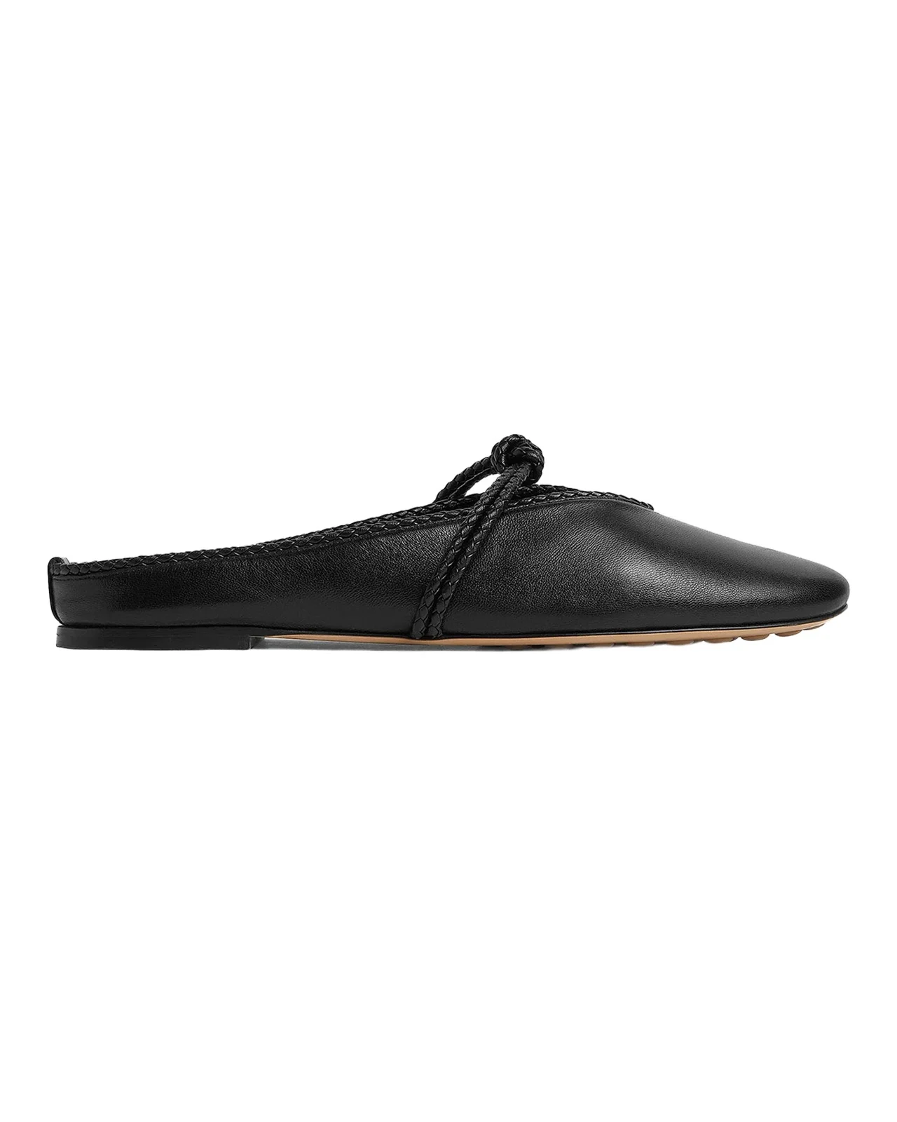 Lagoon Nappa Leather Knotted Mary Jane Ballerina Mules Lagoon Nappa Leather Knotted Mary Jane Ballerina Mules