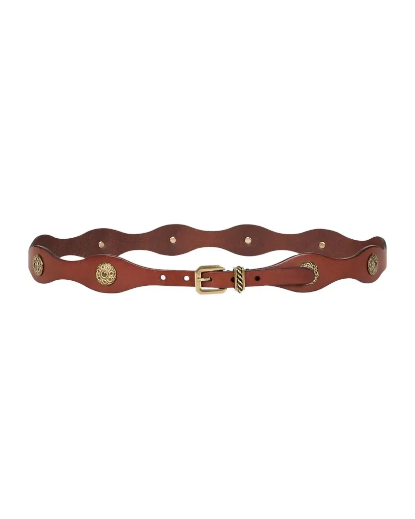 Leather Belt with Jewel Studs Leather Belt with Jewel Studs