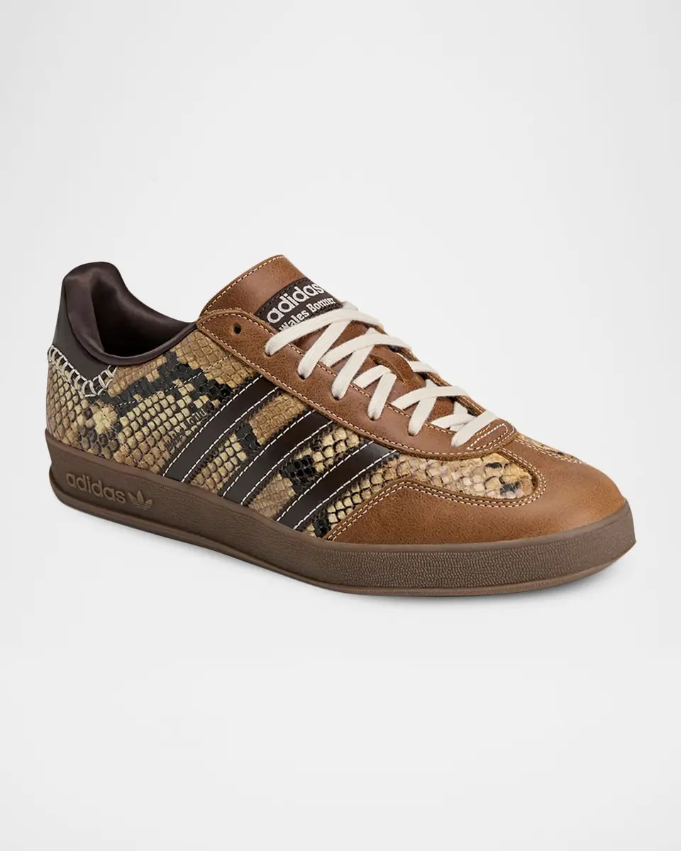 Adidas x Wales Bonner Men's Gazelle Snake-Effect Leather Sneakers | Thumbnail 2 Adidas x Wales Bonner Men's Gazelle Snake-Effect Leather Sneakers | Thumbnail 2