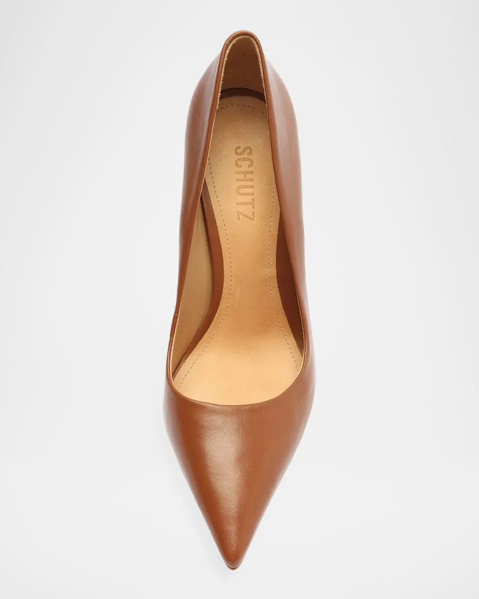 Schutz 100mm Lou Leather Pointed-Toe Pumps | Thumbnail 5 Schutz 100mm Lou Leather Pointed-Toe Pumps | Thumbnail 5