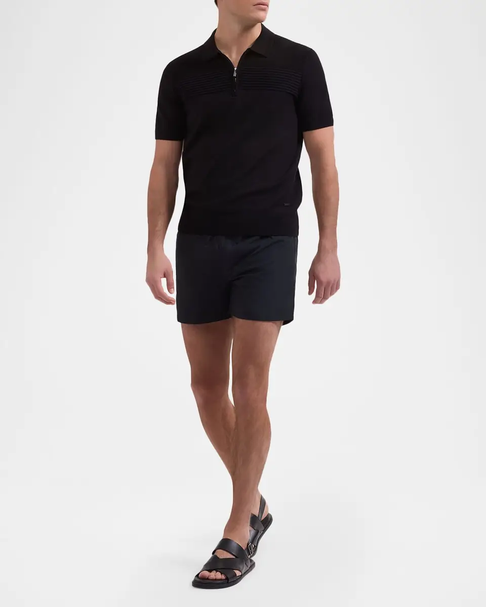 Bugatchi Men's Cruz Mid-Length Swim Trunks | Thumbnail 2