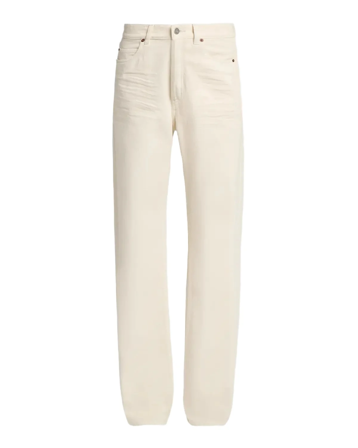 Saint Laurent V-Waist Baggy Straight-Leg Jeans