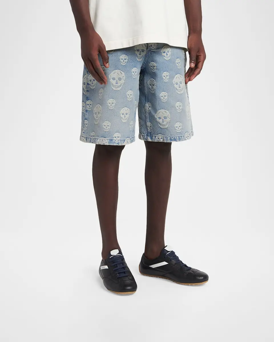 Alexander McQueen Men's Boxe Nappa Leather Low-Top Sneakers | Thumbnail 2 Alexander McQueen Men's Boxe Nappa Leather Low-Top Sneakers | Thumbnail 2