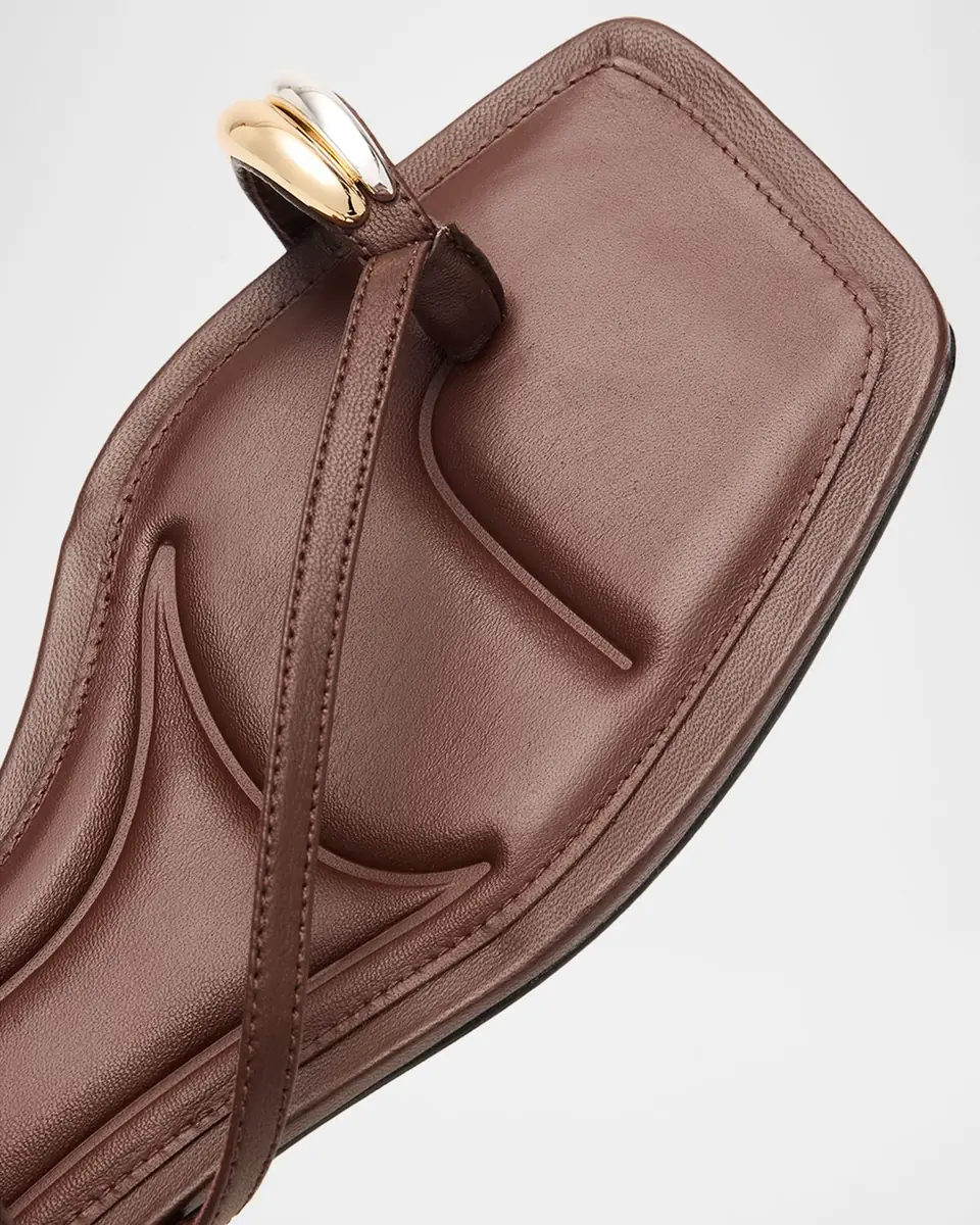 Vince Polli Leather Toe-Ring Flat Sandals | Thumbnail 5