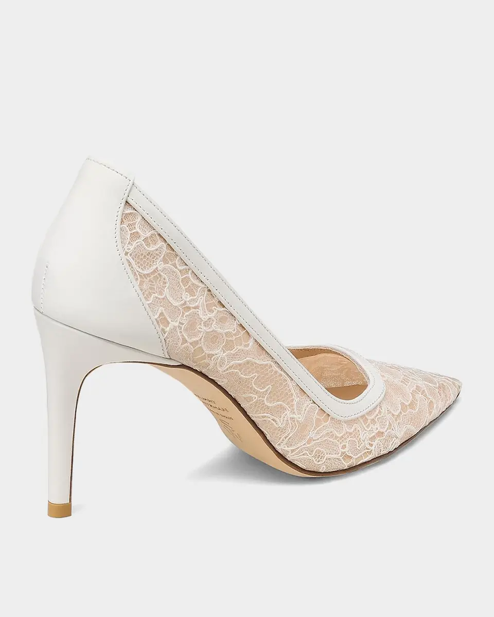 Stuart Weitzman 85mm Stuart Power Lace Pumps | Thumbnail 2 Stuart Weitzman 85mm Stuart Power Lace Pumps | Thumbnail 2