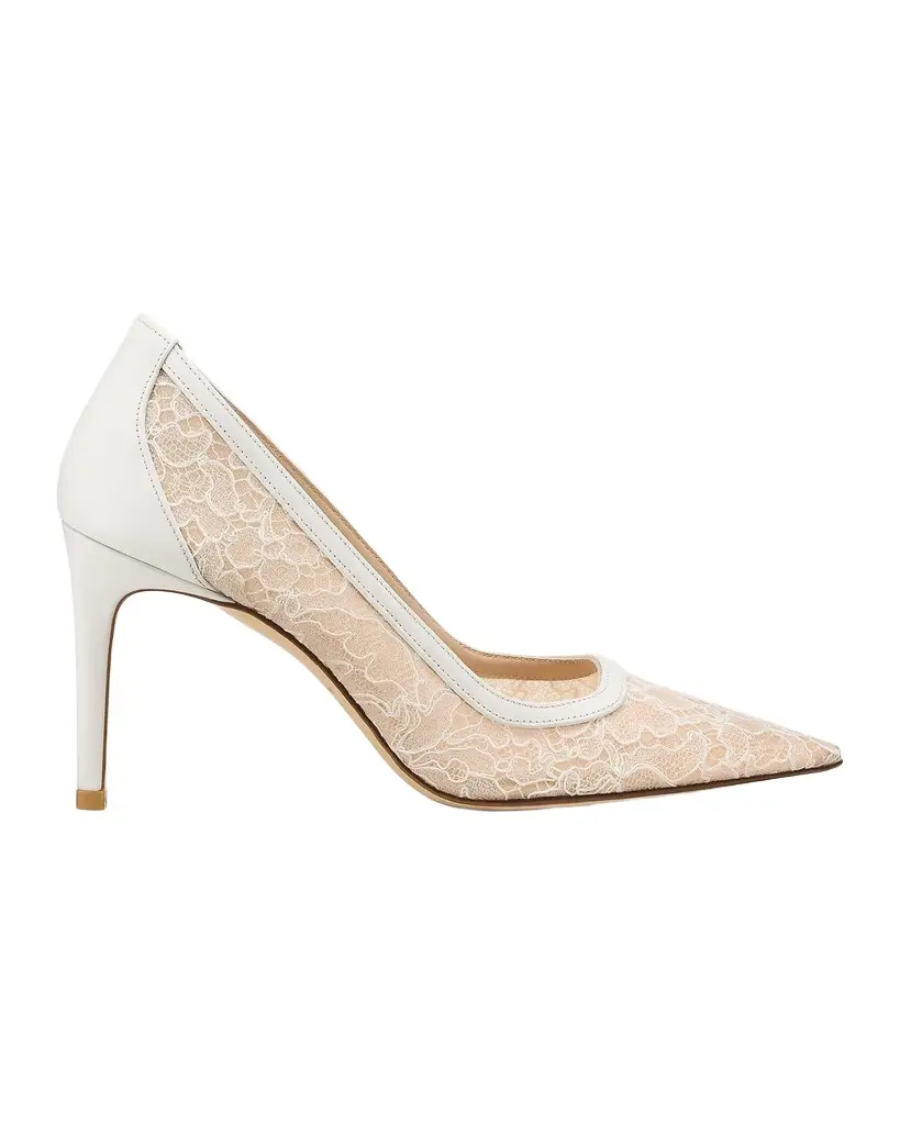 Stuart Weitzman 85mm Stuart Power Lace Pumps