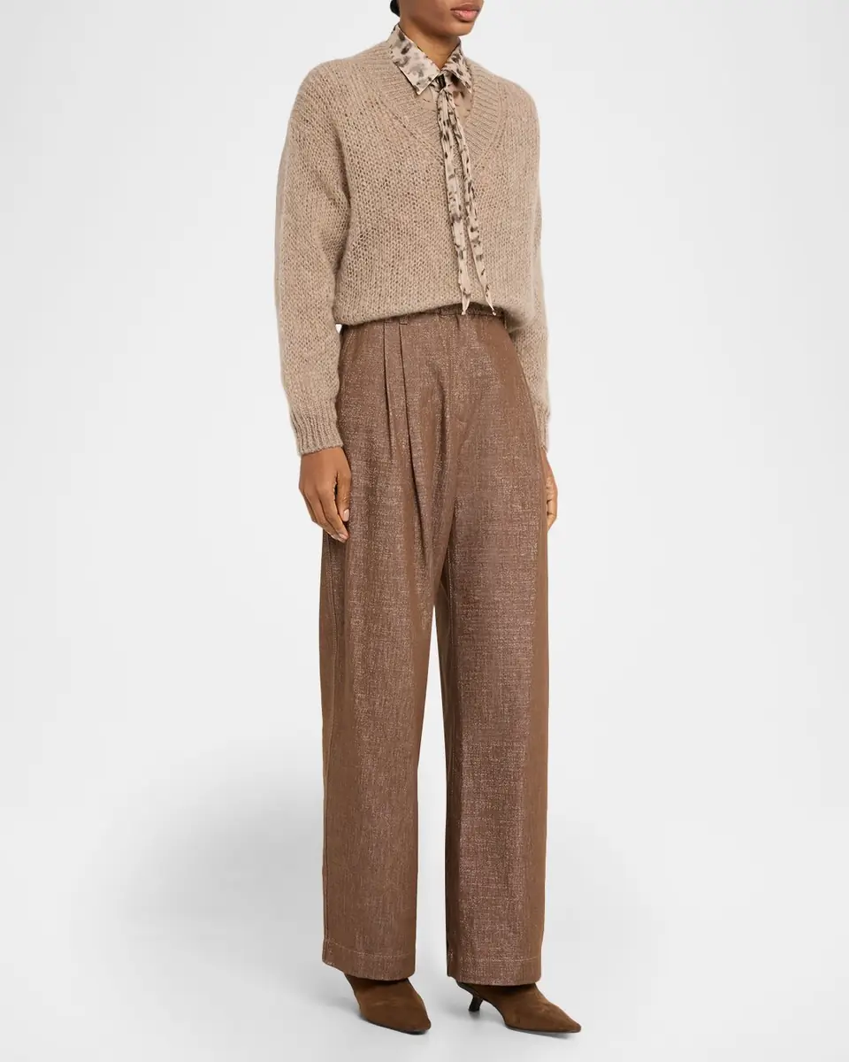 Brunello Cucinelli Wool V-Neck Sweater | Thumbnail 2 Brunello Cucinelli Wool V-Neck Sweater | Thumbnail 2