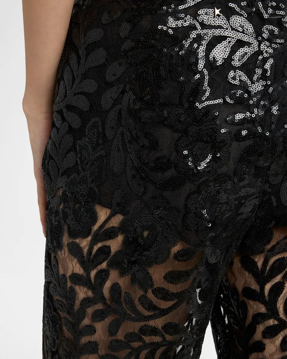 Golden Goose Journey Sequined Floral-Embroidered Tulle Pants | Thumbnail 5 Golden Goose Journey Sequined Floral-Embroidered Tulle Pants | Thumbnail 5