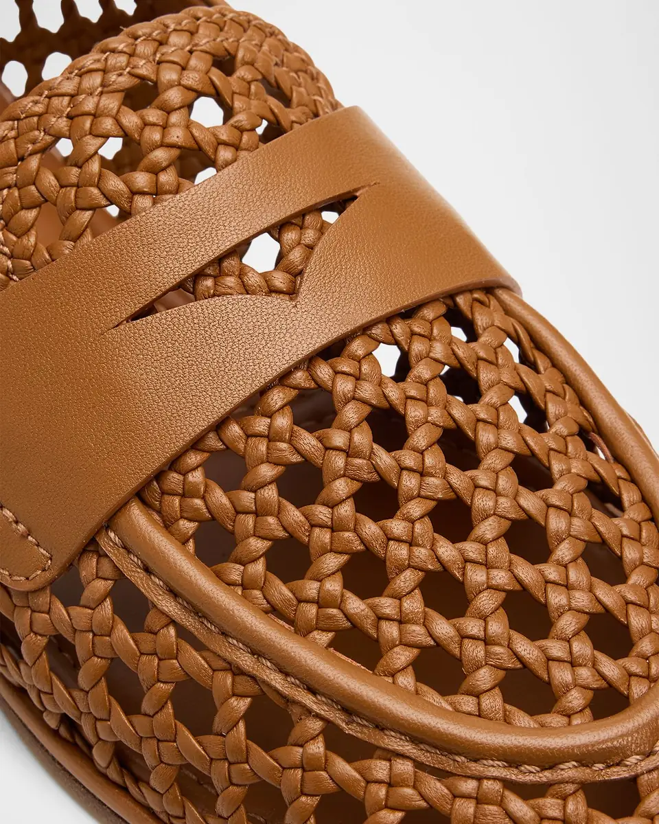 Stuart Weitzman Spencer Woven Leather Penny Loafers | Thumbnail 5 Stuart Weitzman Spencer Woven Leather Penny Loafers | Thumbnail 5