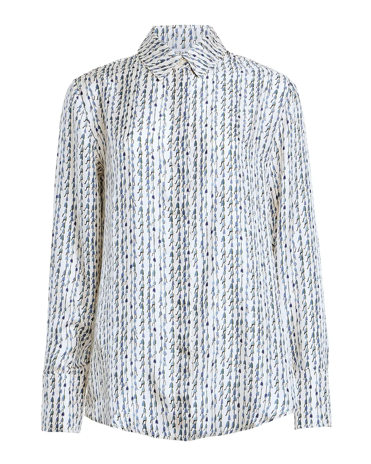 Chika Silk Button-Front Top