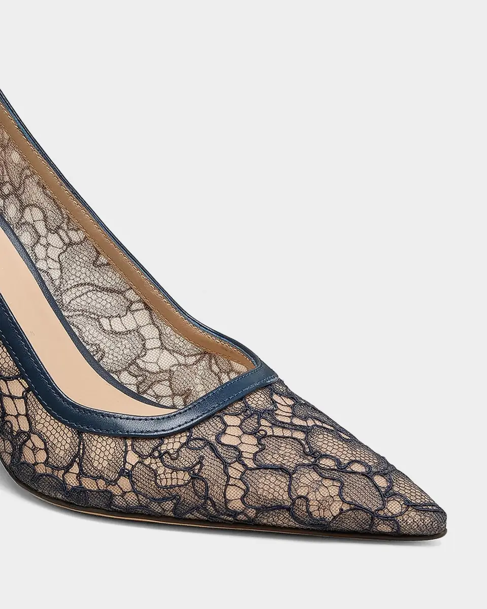 Stuart Weitzman 85mm Stuart Power Lace Pumps | Thumbnail 3 Stuart Weitzman 85mm Stuart Power Lace Pumps | Thumbnail 3
