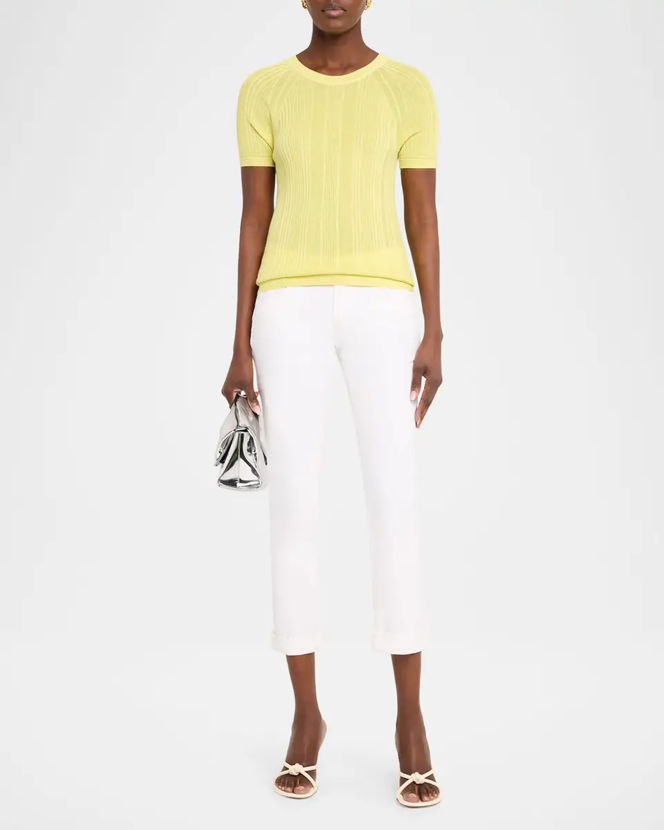 Rag & Bone Teresa Ribbed Short-Sleeve Tee | Thumbnail 2 Rag & Bone Teresa Ribbed Short-Sleeve Tee | Thumbnail 2