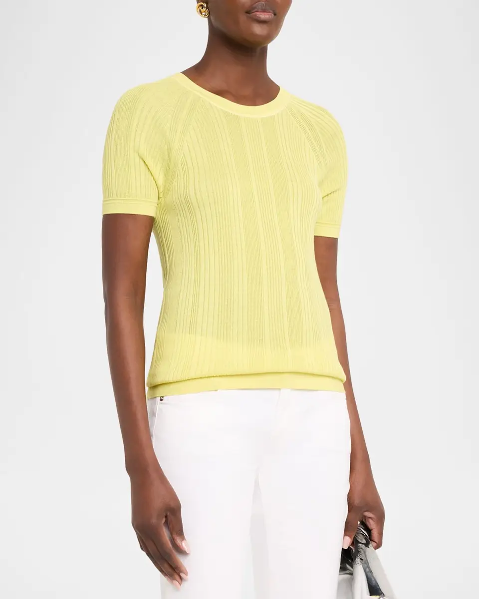 Rag & Bone Teresa Ribbed Short-Sleeve Tee | Thumbnail 4 Rag & Bone Teresa Ribbed Short-Sleeve Tee | Thumbnail 4