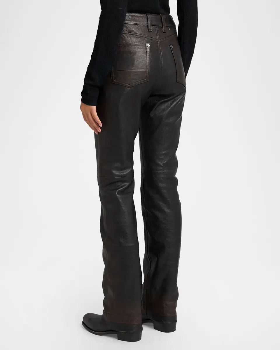 Golden Goose Journey Slim-Straight Nappa Leather Pants | Thumbnail 3 Golden Goose Journey Slim-Straight Nappa Leather Pants | Thumbnail 3