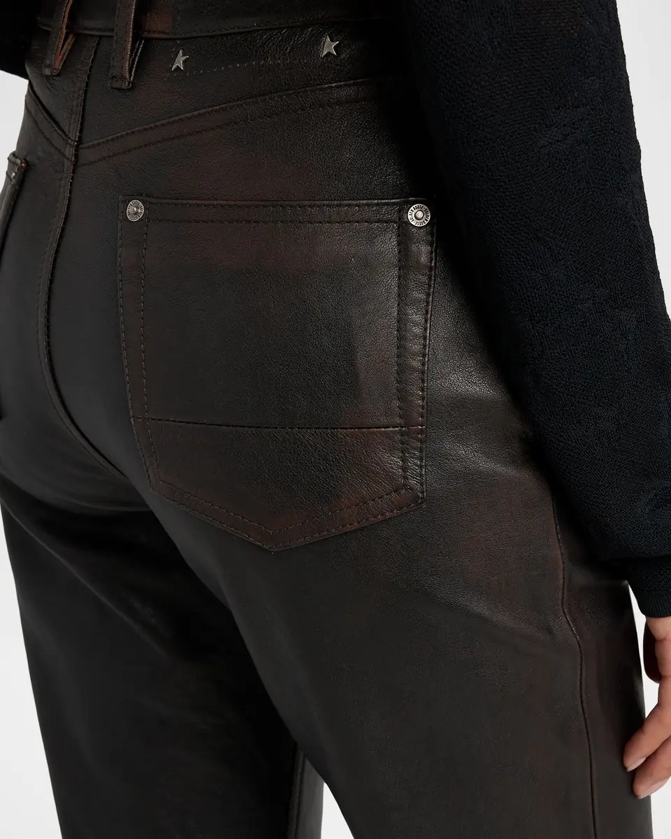 Golden Goose Journey Slim-Straight Nappa Leather Pants | Thumbnail 5 Golden Goose Journey Slim-Straight Nappa Leather Pants | Thumbnail 5