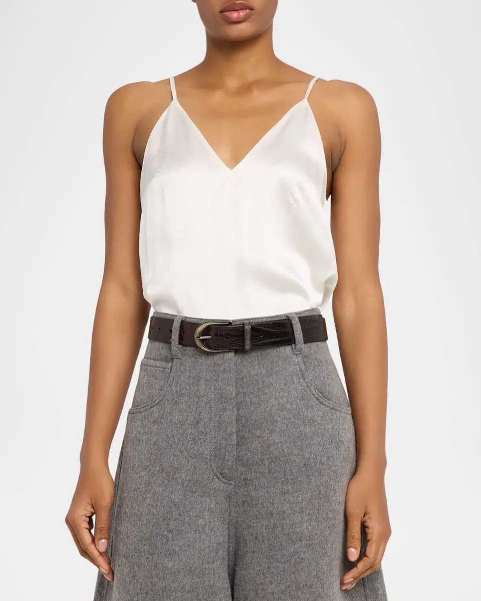 Brunello Cucinelli Silk Cami Blouse | Thumbnail 4 Brunello Cucinelli Silk Cami Blouse | Thumbnail 4