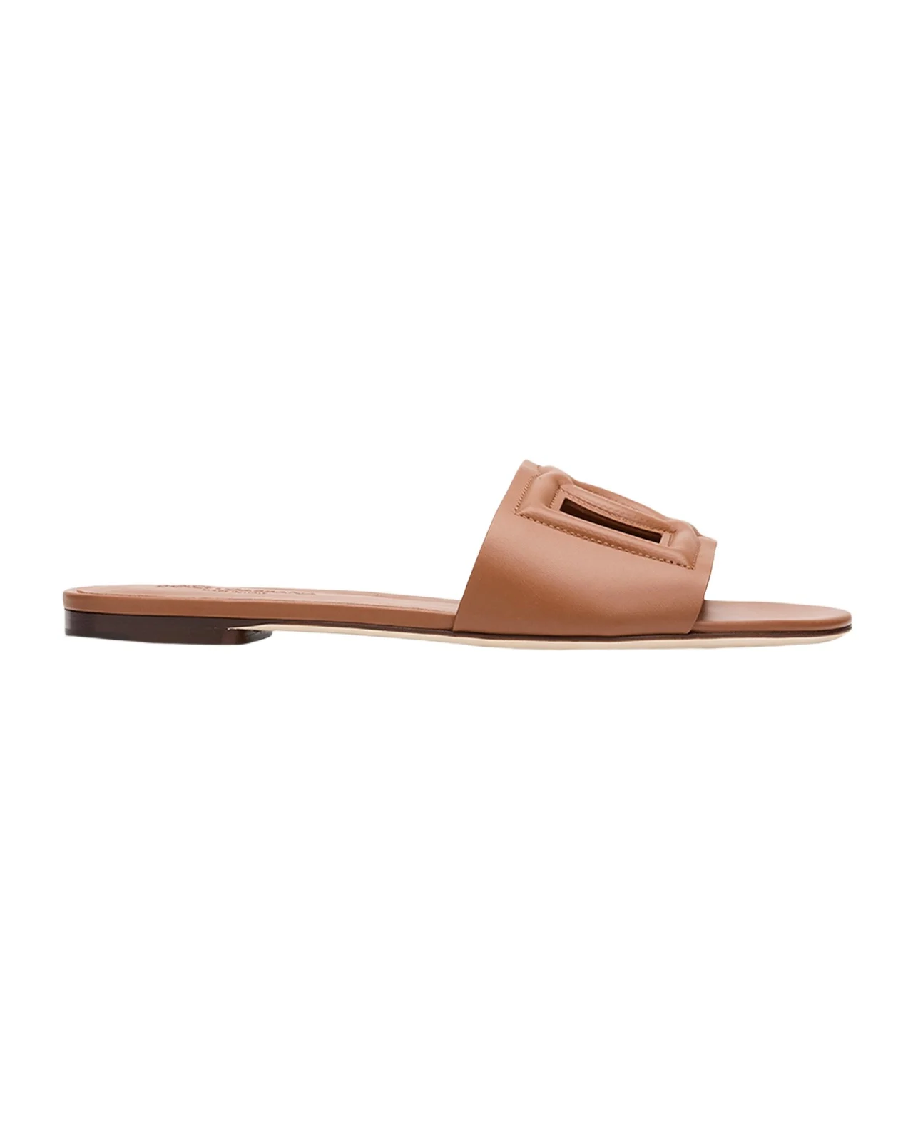 Dolce & Gabbana Cutout DG Flat Slide Sandals