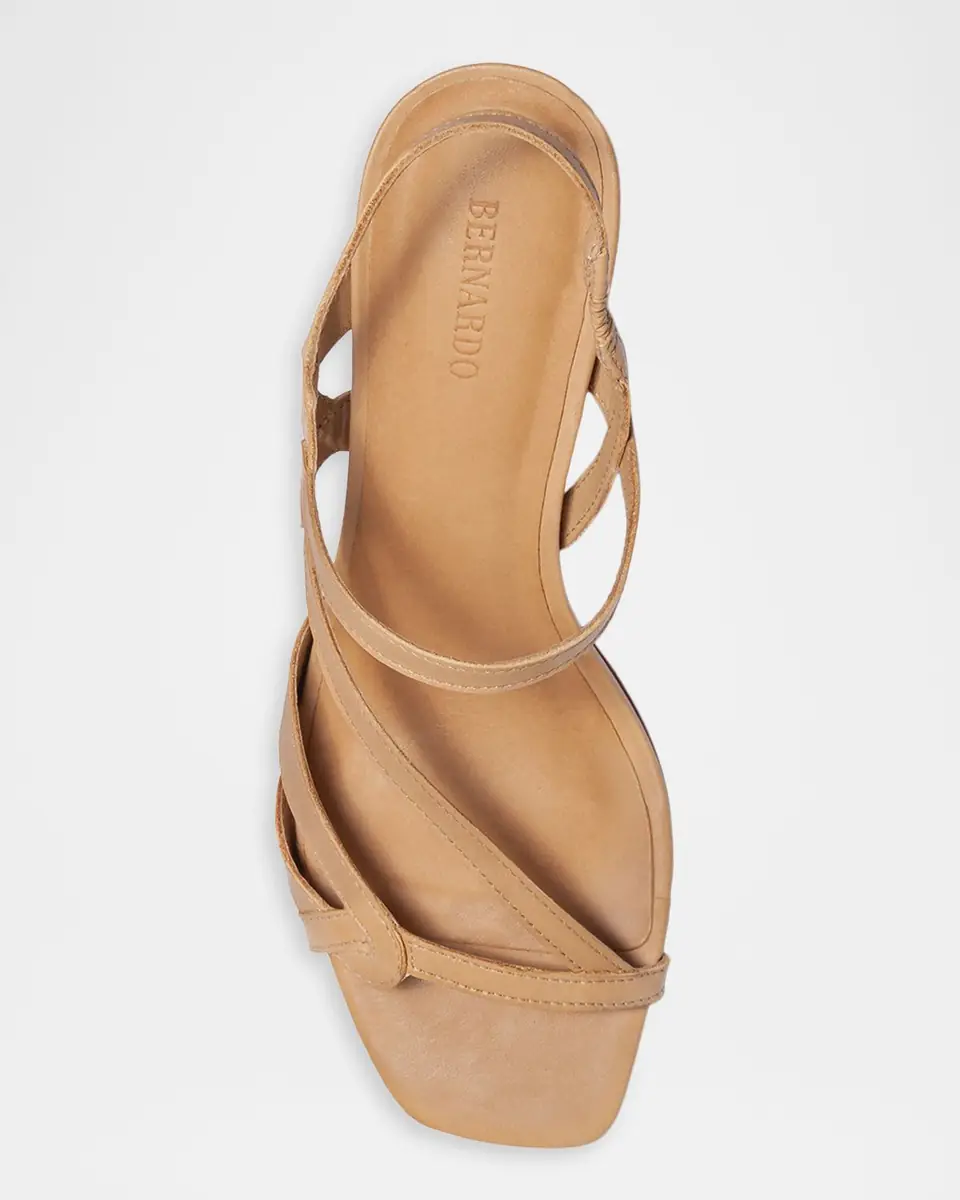 Bernardo Gyoda Leather Block-Heel Sandals | Thumbnail 3 Bernardo Gyoda Leather Block-Heel Sandals | Thumbnail 3