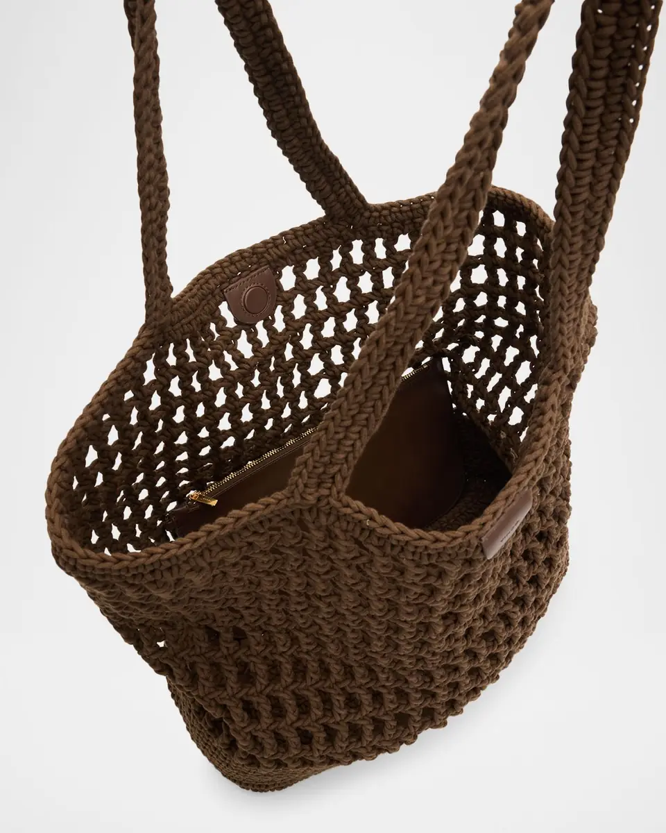 Vince Barcelona Large Cotton Crochet Tote Bag | Thumbnail 3 Vince Barcelona Large Cotton Crochet Tote Bag | Thumbnail 3