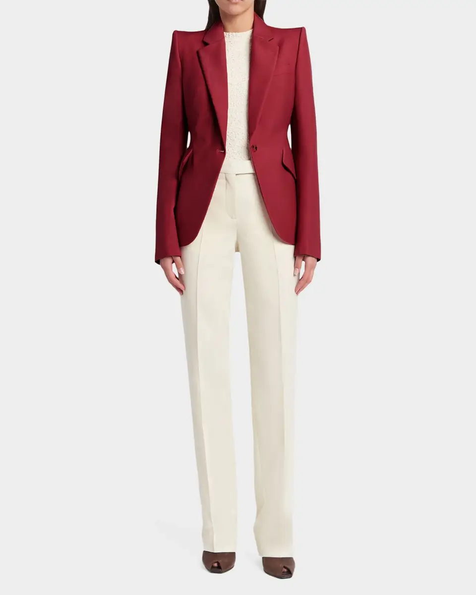 Alexander McQueen Certified Wool Mohair Single-Breasted Jacket | Thumbnail 2