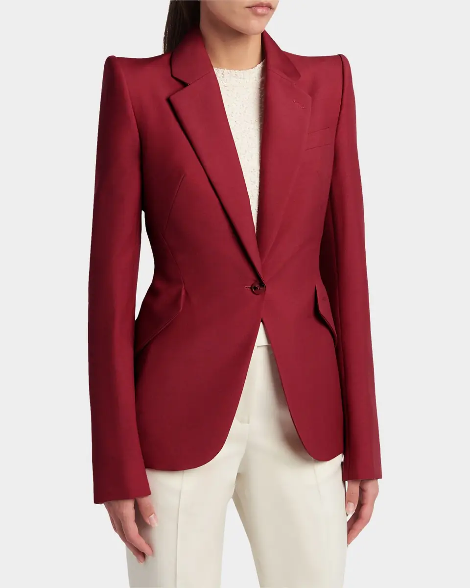 Alexander McQueen Certified Wool Mohair Single-Breasted Jacket | Thumbnail 4