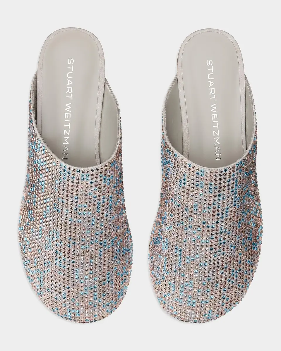 Stuart Weitzman Talia Shine Suede Mules | Thumbnail 3 Stuart Weitzman Talia Shine Suede Mules | Thumbnail 3