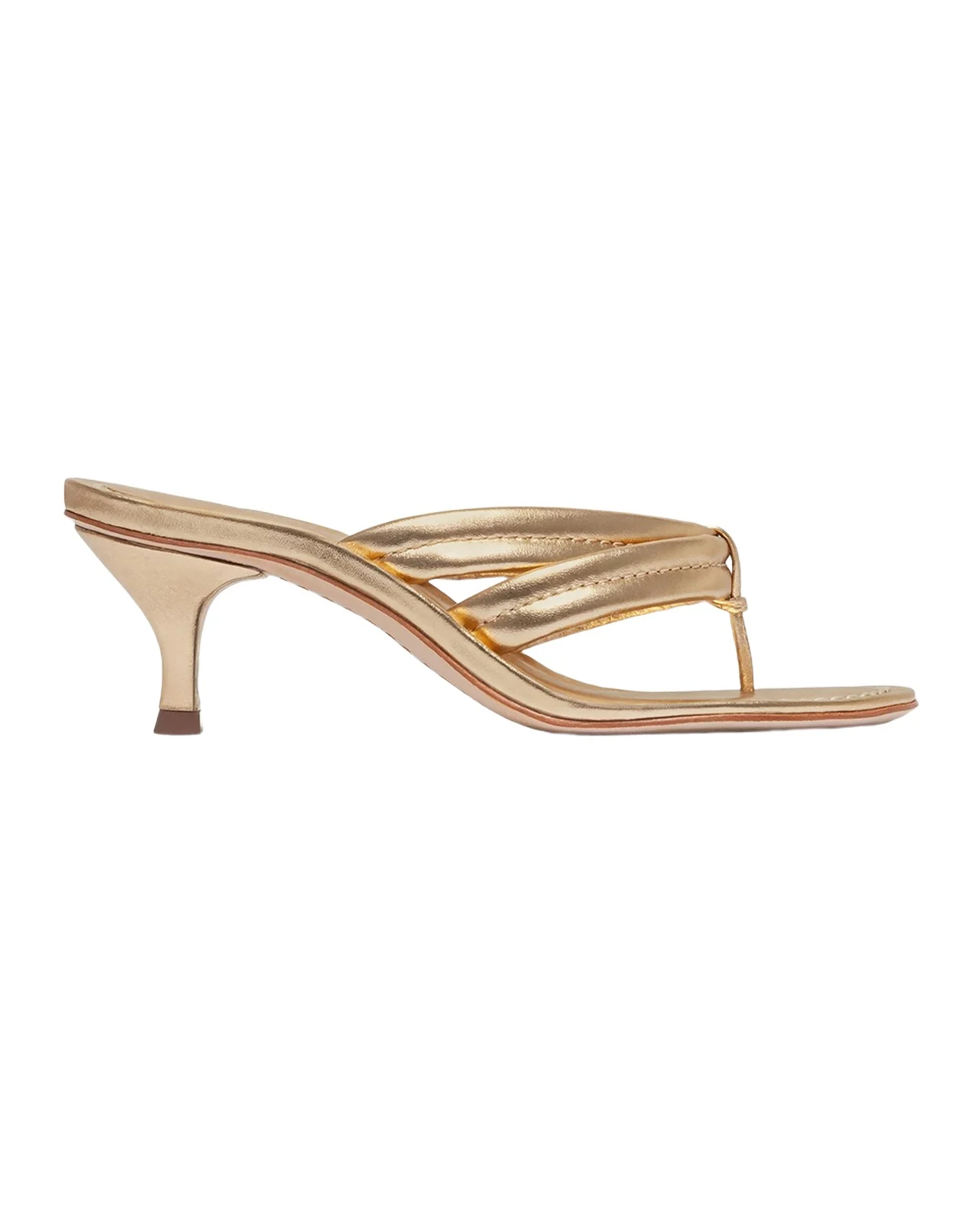Miami Kitten-Heel Leather Mule Sandals Miami Kitten-Heel Leather Mule Sandals